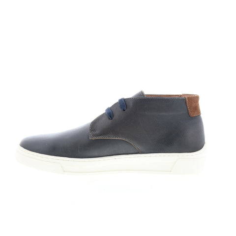 Robert Graham Boat RG5651H Mens Blue Leather Lifestyle Sneakers Shoes