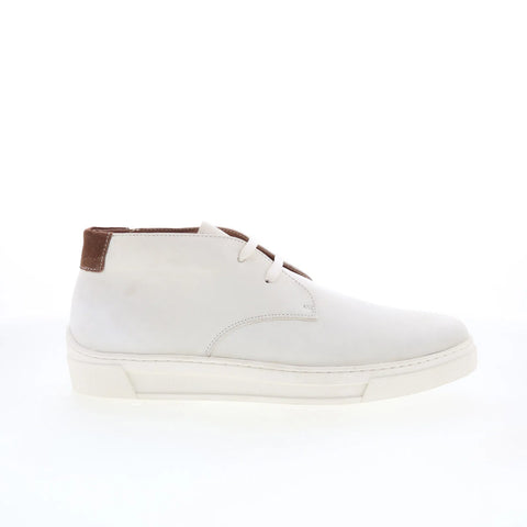 Robert Graham Boat RG5651H Mens White Leather Lifestyle Sneakers Shoes