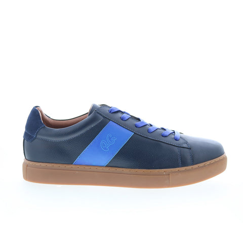 Robert Graham Palm RG5652L Mens Blue Leather Lifestyle Sneakers Shoes