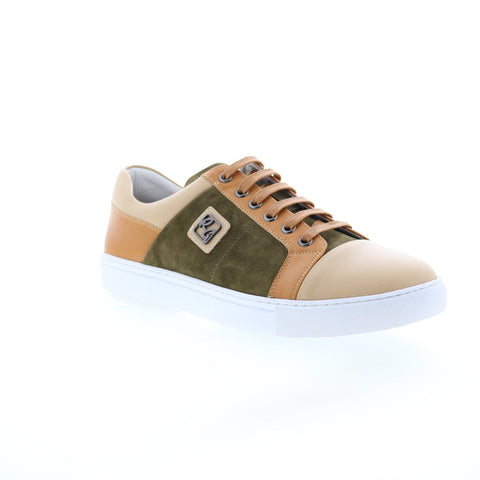 Robert Graham Trixie C RG5659L Mens Brown Leather Lifestyle Sneakers Shoes