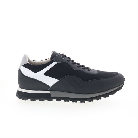 Robert Graham Swizzle RG5662L Mens Black Leather Lifestyle Sneakers Shoes