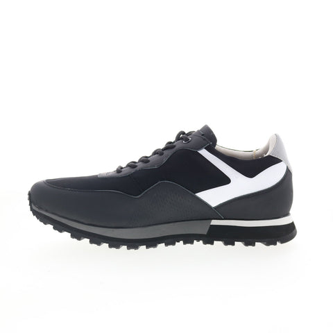 Robert Graham Swizzle RG5662L Mens Black Leather Lifestyle Sneakers Shoes
