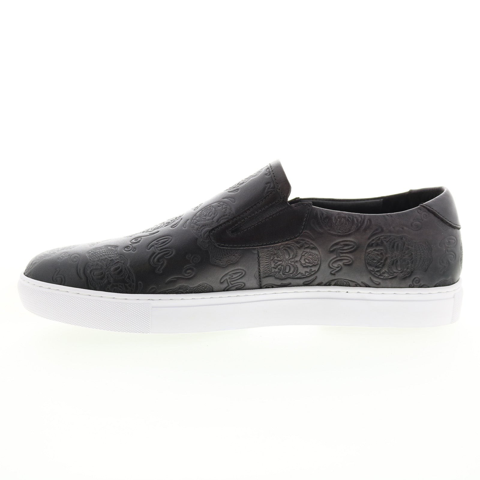 New Robert Graham Men’s Leather Slip-on Robert Graham Mantinia RG5565S Mens Black Loafers & Slip Ons  main image 2