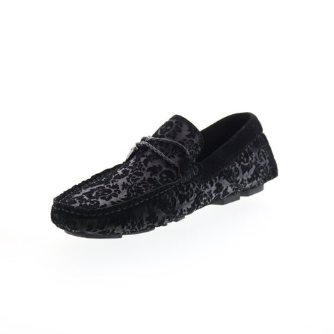 Robert Graham Meze RG5607S Mens Black Loafers & Slip Ons Moccasin Shoes