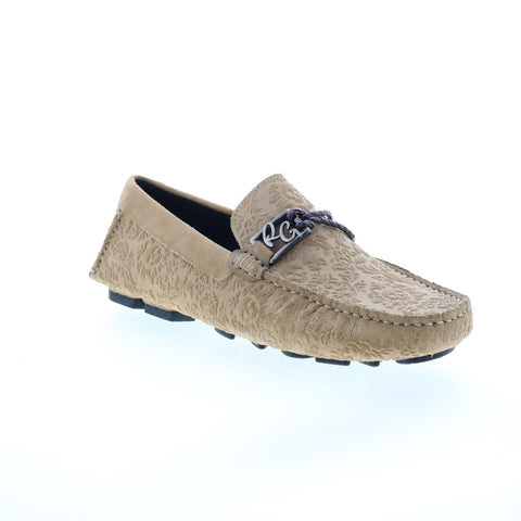 Robert Graham Meze RG5607S Mens Brown Loafers & Slip Ons Moccasin Shoes