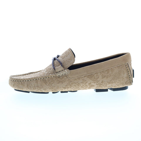 Robert Graham Meze RG5607S Mens Brown Loafers & Slip Ons Moccasin Shoes
