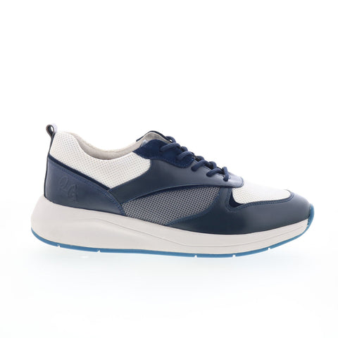 Robert Graham Aberration RG5680L Mens Blue Leather Lifestyle Sneakers Shoes