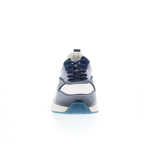 Robert Graham Aberration RG5680L Mens Blue Leather Lifestyle Sneakers Shoes