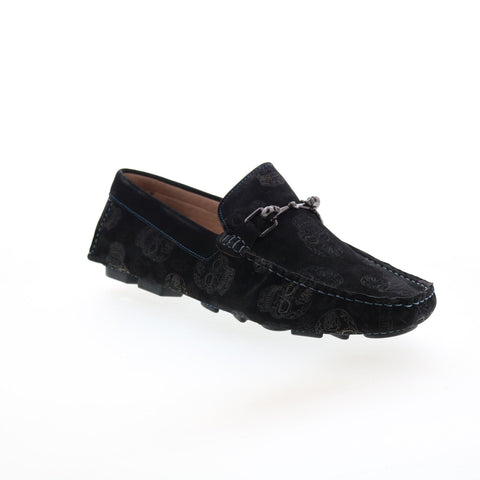 Robert Graham Tardis RG5692S Mens Black Loafers & Slip Ons Moccasin Shoes
