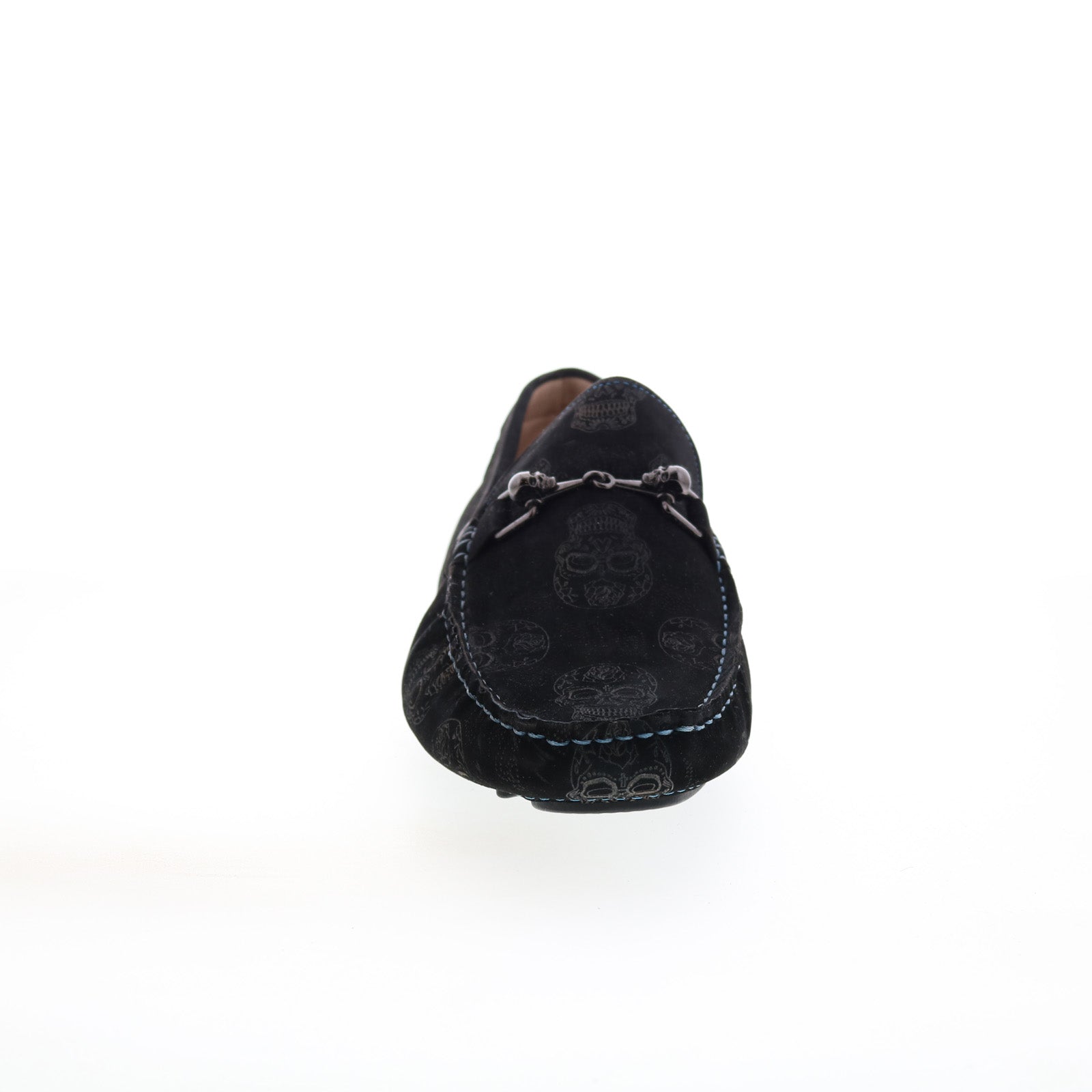 Robert Graham Shoes Mens 10 Tardis Suede Skulls Black Driving Loafers Slip On Robert Graham Men main image 3