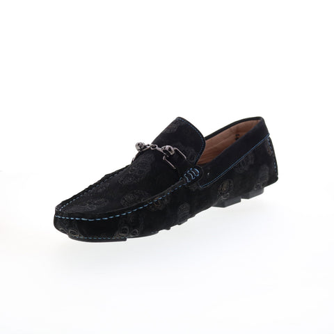Robert Graham Tardis RG5692S Mens Black Loafers & Slip Ons Moccasin Shoes