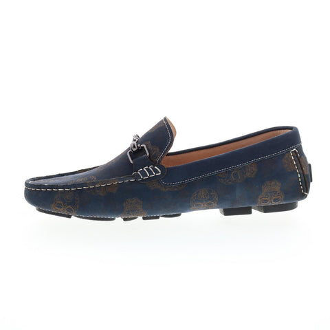 Robert Graham Tardis RG5692S Mens Blue Loafers & Slip Ons Moccasin Shoes
