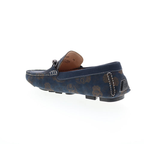 Robert Graham Tardis RG5692S Mens Blue Loafers & Slip Ons Moccasin Shoes