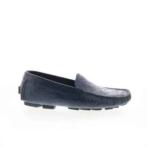 Robert Graham Battlestar RG5694S Mens Blue Loafers & Slip Ons Moccasin Shoes