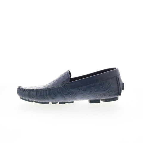 Robert Graham Battlestar RG5694S Mens Blue Loafers & Slip Ons Moccasin Shoes