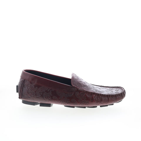 Robert Graham Battlestar RG5694S Mens Burgundy Loafers Moccasin Shoes