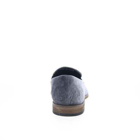 Robert Graham Earth RG5699S Mens Gray Suede Loafers & Slip Ons Casual Shoes