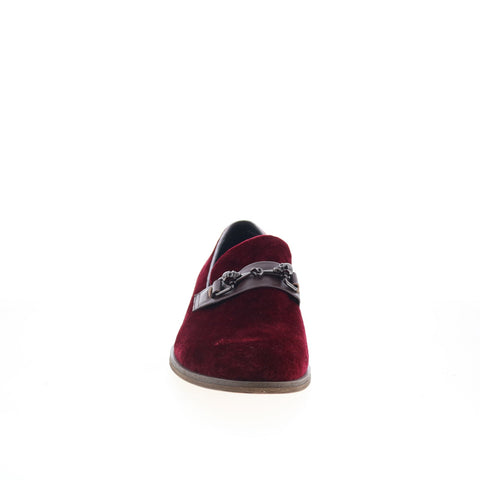 Robert Graham Earth RG5699S Mens Red Suede Loafers & Slip Ons Casual Shoes