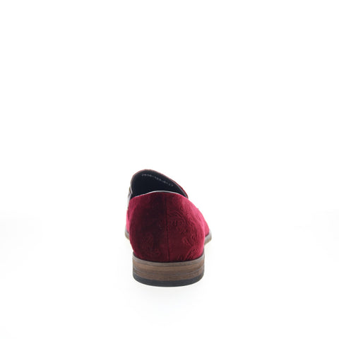 Robert Graham Earth RG5699S Mens Red Suede Loafers & Slip Ons Casual Shoes