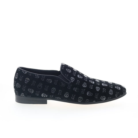 Robert Graham Saturn RG5701S Mens Black Suede Loafers & Slip Ons Casual Shoes