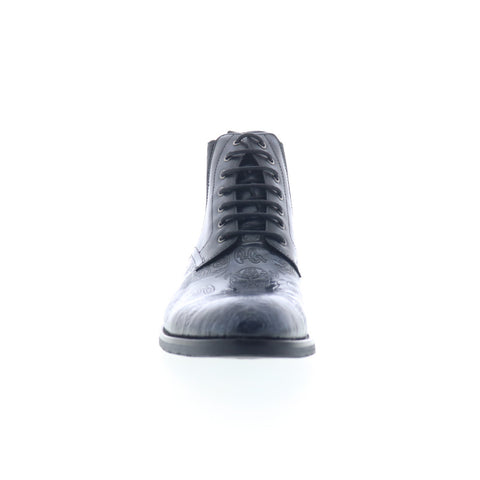 Robert Graham Hyperspace RG5708B Mens Black Leather Lace Up Casual Dress Boots
