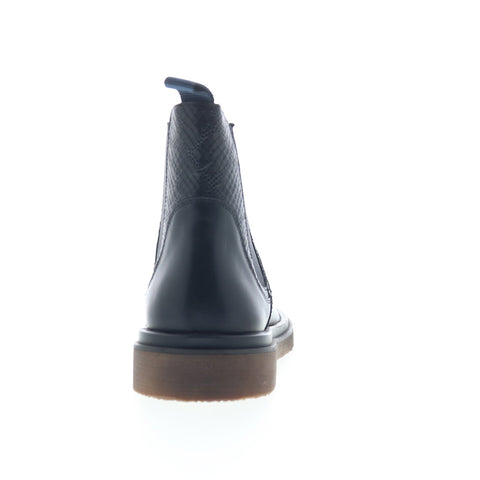 Robert Graham Nova RG5713B Mens Black Leather Slip On Chelsea Boots