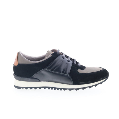 Robert Graham Burnout RG5714L Mens Black Suede Lifestyle Sneakers Shoes