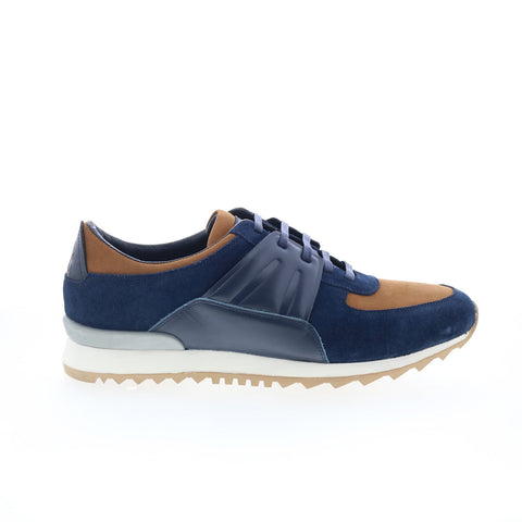 Robert Graham Burnout RG5714L Mens Blue Suede Lifestyle Sneakers Shoes