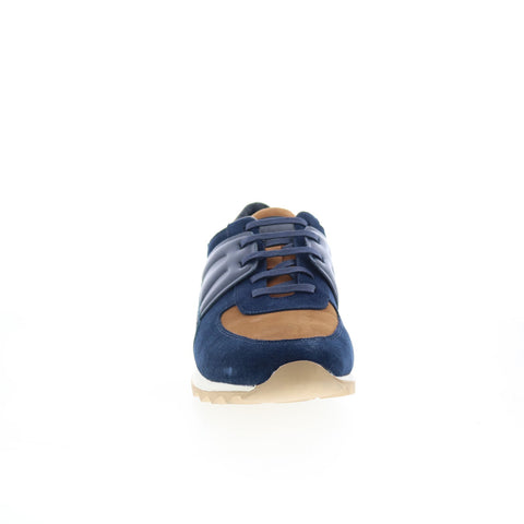 Robert Graham Burnout RG5714L Mens Blue Suede Lifestyle Sneakers Shoes