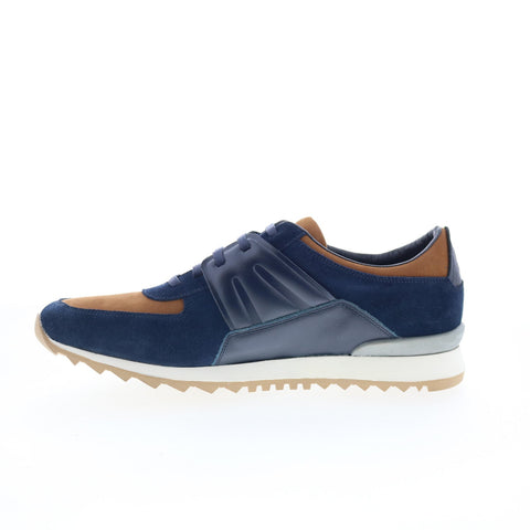 Robert Graham Burnout RG5714L Mens Blue Suede Lifestyle Sneakers Shoes