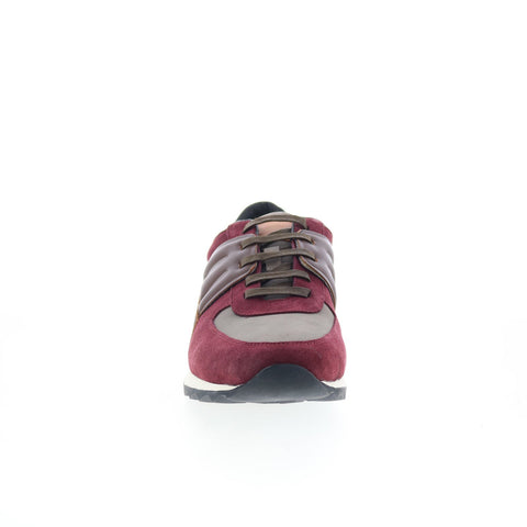 Robert Graham Burnout RG5714L Mens Burgundy Suede Lifestyle Sneakers Shoes