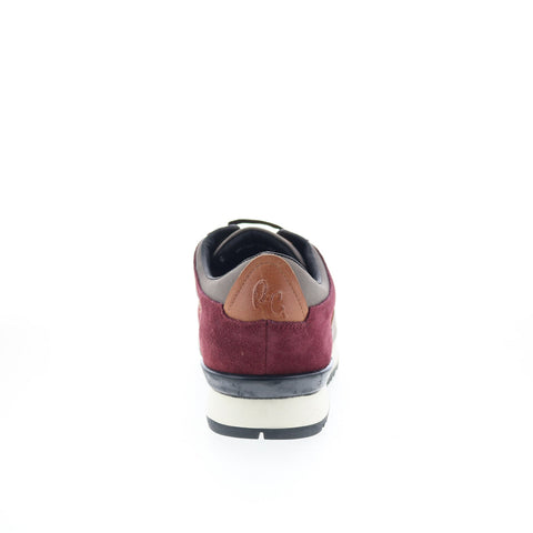 Robert Graham Burnout RG5714L Mens Burgundy Suede Lifestyle Sneakers Shoes