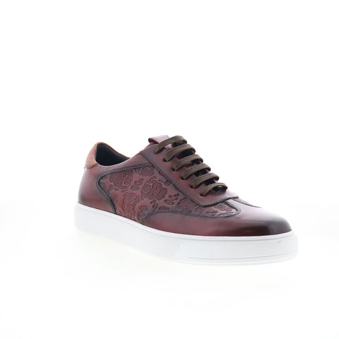 Robert Graham Forsan RG5716L Mens Brown Leather Lifestyle Sneakers Shoes