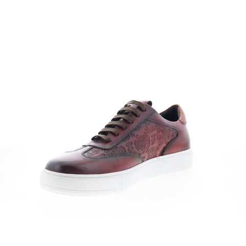 Robert Graham Forsan RG5716L Mens Brown Leather Lifestyle Sneakers Shoes