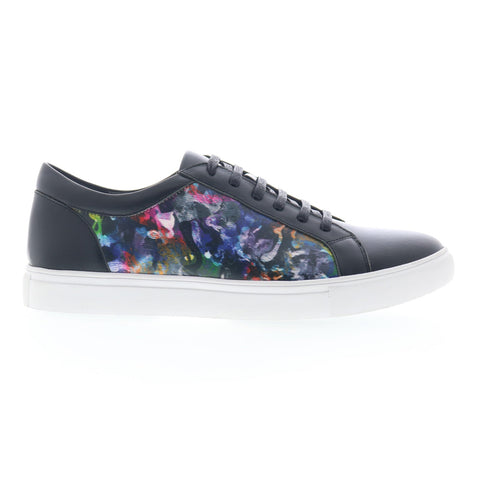 Robert Graham Cuero RG5717L Mens Black Leather Lifestyle Sneakers Shoes