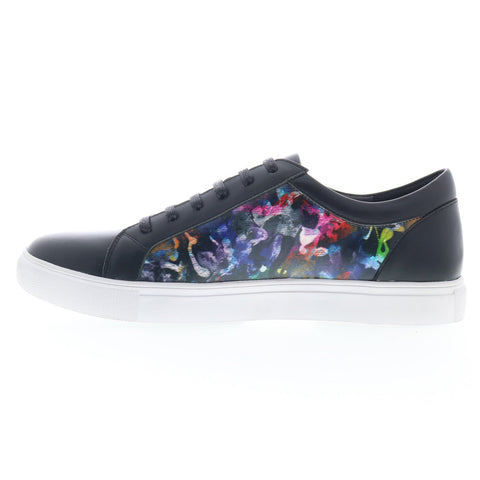 Robert Graham Cuero RG5717L Mens Black Leather Lifestyle Sneakers Shoes