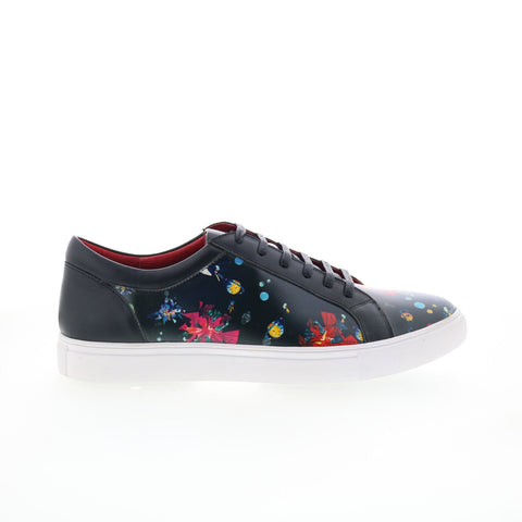 Robert Graham Ector RG5719L Mens Black Leather Lifestyle Sneakers Shoes