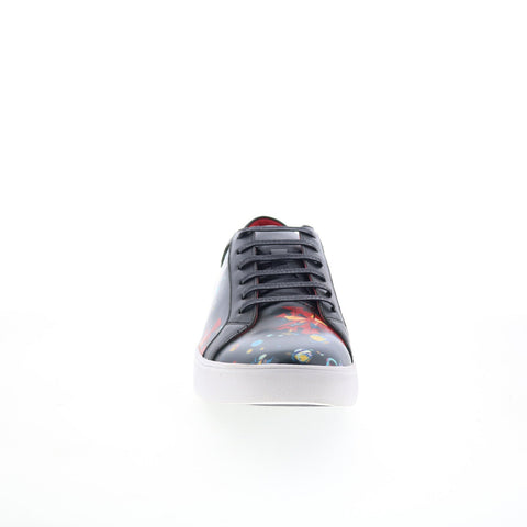 Robert Graham Ector RG5719L Mens Black Leather Lifestyle Sneakers Shoes