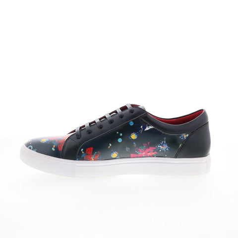 Robert Graham Ector RG5719L Mens Black Leather Lifestyle Sneakers Shoes