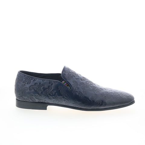 Robert Graham Follet RG5724S Mens Blue Loafers & Slip Ons Casual Shoes