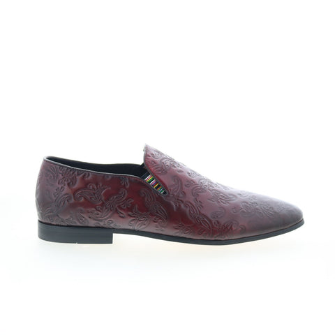 Robert Graham Follet RG5724S Mens Burgundy Loafers & Slip Ons Casual Shoes