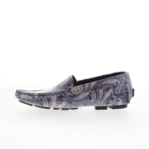 Robert Graham Dacota RG5729S Mens Purple Loafers & Slip Ons Moccasin Shoes