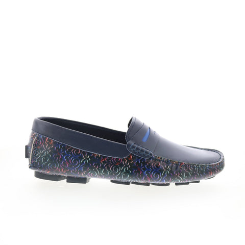 Robert Graham Bovina RG5731S Mens Blue Loafers & Slip Ons Moccasin Shoes