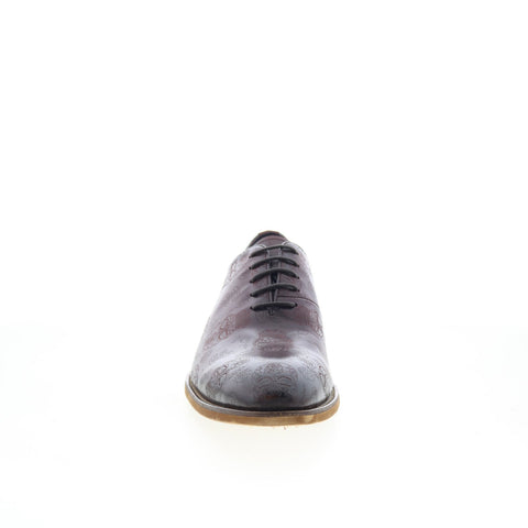 Robert Graham Combes RG5733C Mens Burgundy Oxfords & Lace Ups Plain Toe Shoes