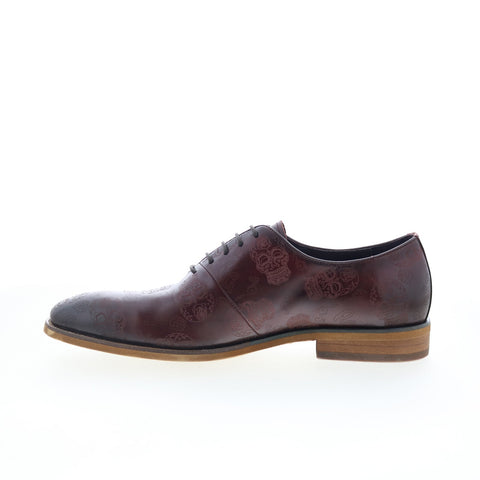 Robert Graham Combes RG5733C Mens Burgundy Oxfords & Lace Ups Plain Toe Shoes