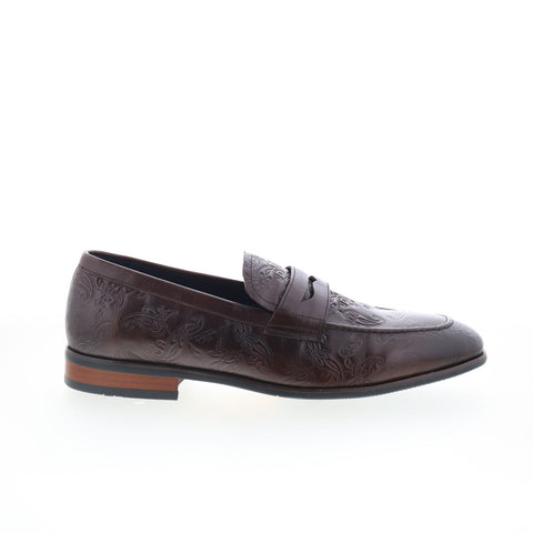 Robert Graham Boern RG5734S Mens Brown Loafers & Slip Ons Casual Shoes