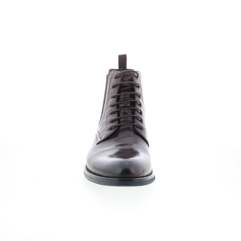 Robert Graham Bixby RG5736B Mens Brown Leather Lace Up Casual Dress Boots