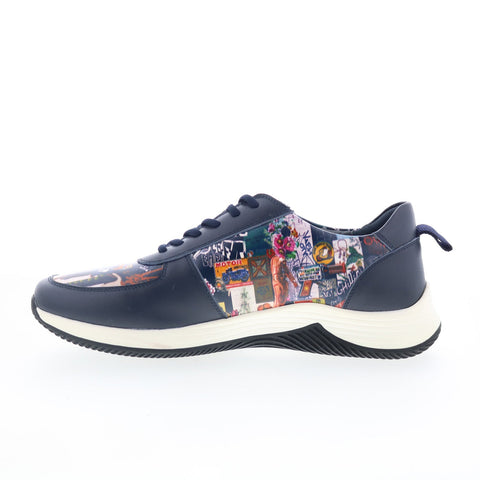Robert Graham G-Force RG5742L Mens Blue Leather Lifestyle Sneakers Shoes