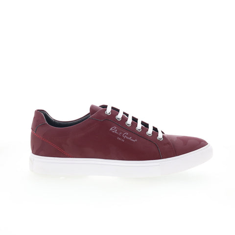 Robert Graham Syfy RG5746L Mens Burgundy Leather Lifestyle Sneakers Shoes