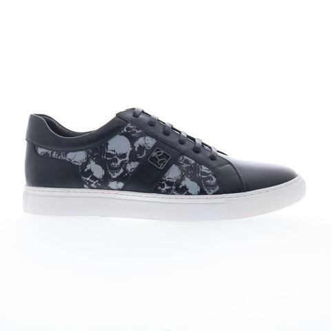 Robert Graham Wickett RG5747LXL Mens Black Leather Lifestyle Sneakers Shoes